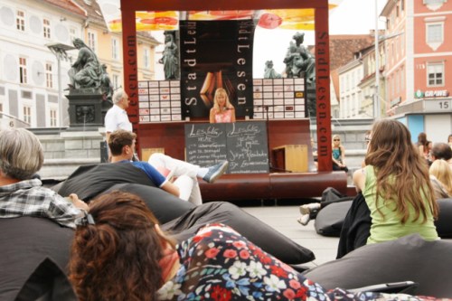 Isolde beim Stadtlesen 2012